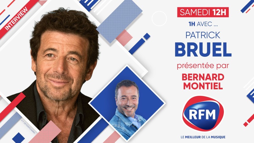 Patrick Bruel est l'invité de Bernard Montiel samedi 17 juin sur RFM