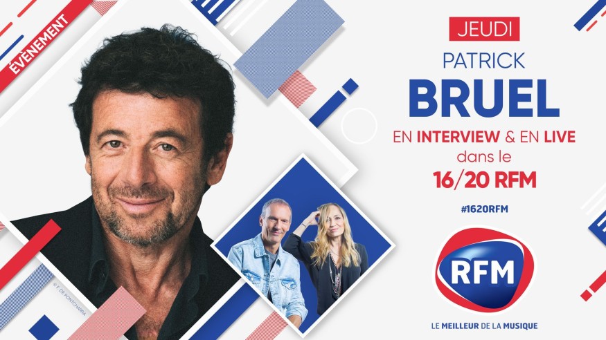 Patrick Bruel est l’invité du 16/20 jeudi 16 mars