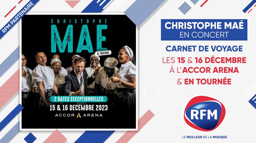 Christophe Maé ajoute une 2ème date à l'Accor Arena de Paris