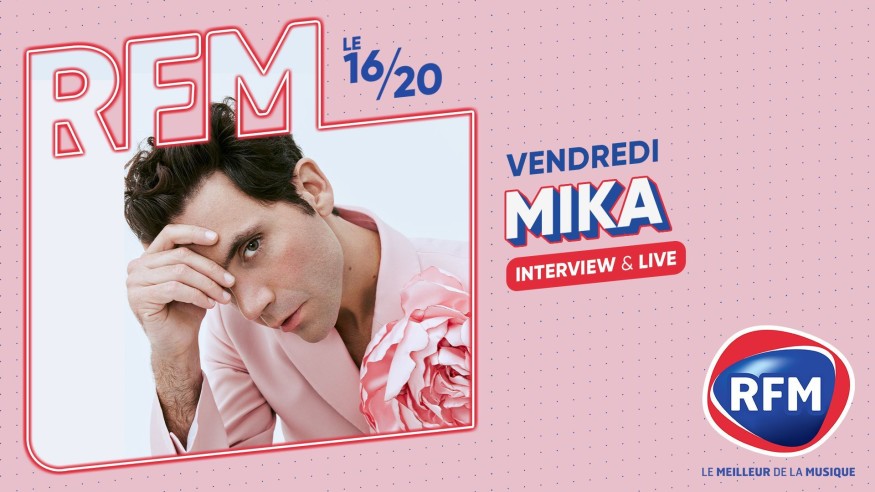 Mika invité du 16/20 vendredi 1er septembre sur RFM
