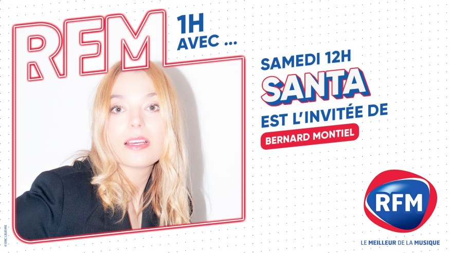 Santa est l'invitée de Bernard Montiel samedi 2 décembre sur RFM