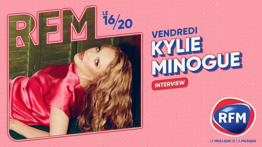 Kylie Minogue invitée du 16/20 ce vendredi 22 septembre sur RFM