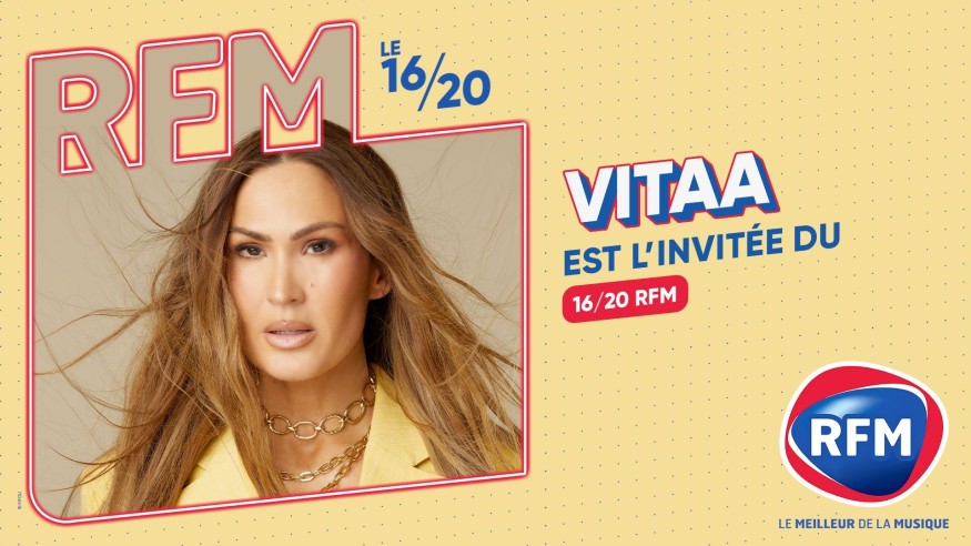 Vitaa est l'invitée du 16/20 vendredi 6 octobre sur RFM