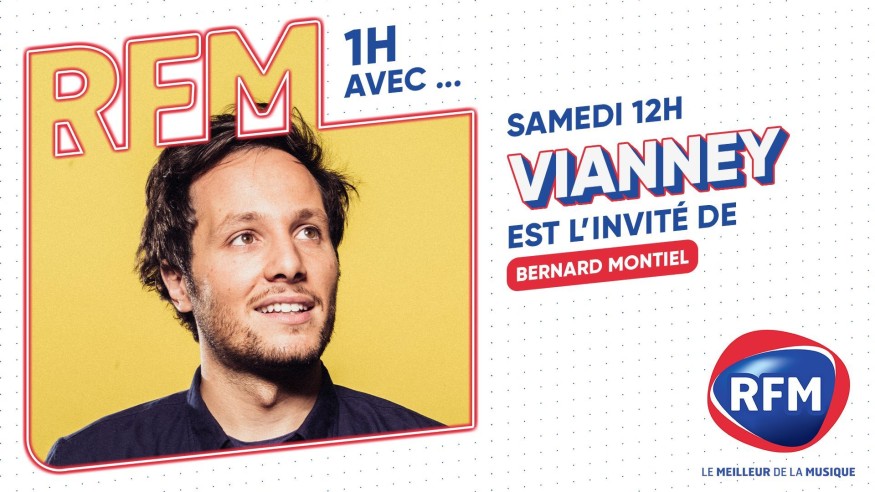 Vianney est l'invité de Bernard Montiel samedi 28 octobre sur RFM