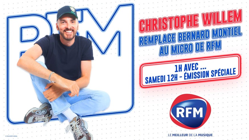 Samedi 11 novembre Christophe Willem interview Bernard Montiel sur RFM