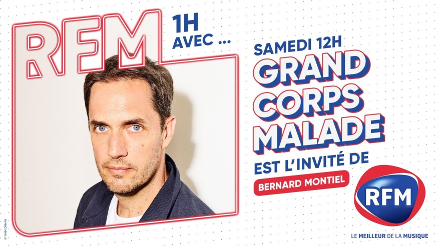 Grand Corps Malade est l'invité de Bernard Montiel samedi 6 avril sur RFM