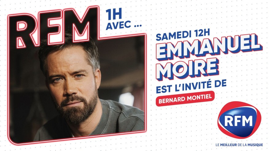 Emmanuel Moire est l'invité de Bernard Montiel samedi 4 mai sur RFM