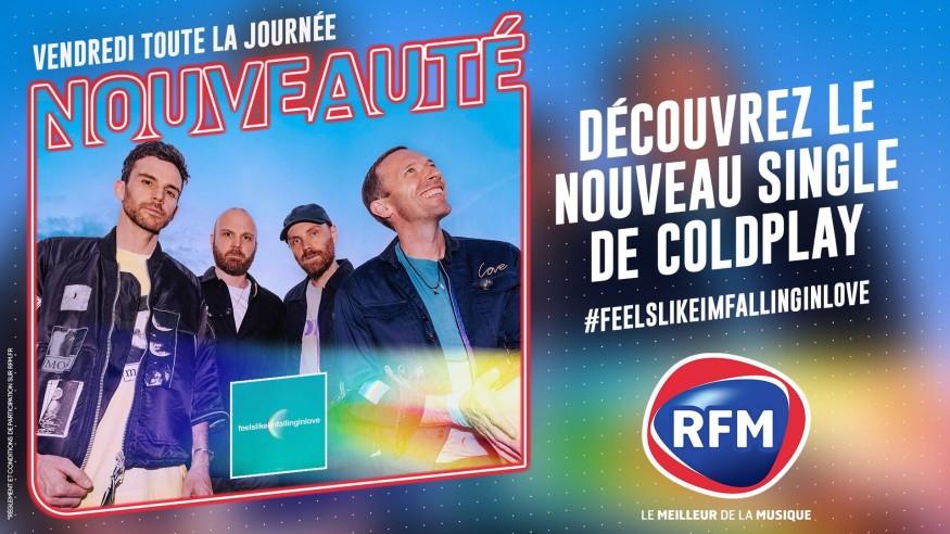 Coldplay :découvrez leur nouveau single "Feelslikeimfallinginlove" vendredi 21 juin sur RFM