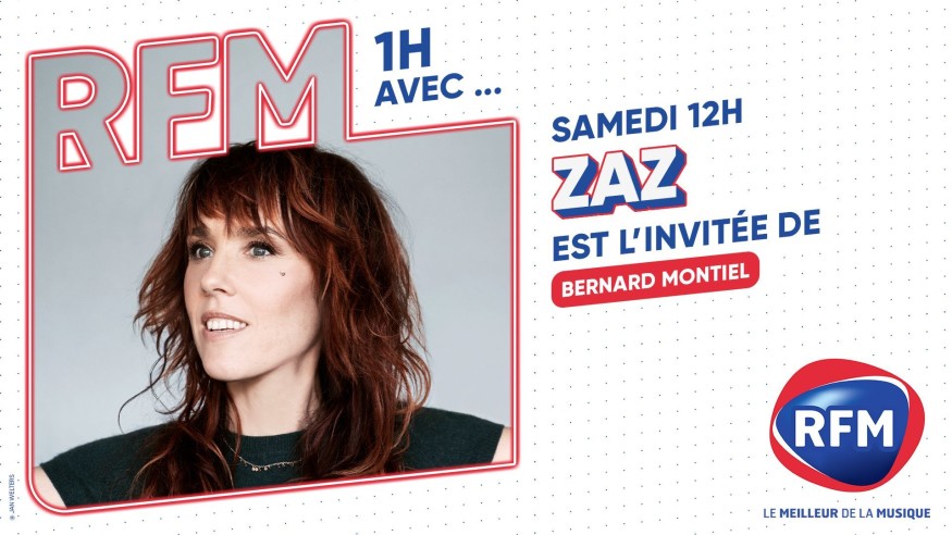 Zaz est l'invitée de Bernard Montiel samedi 7 juin sur RFM